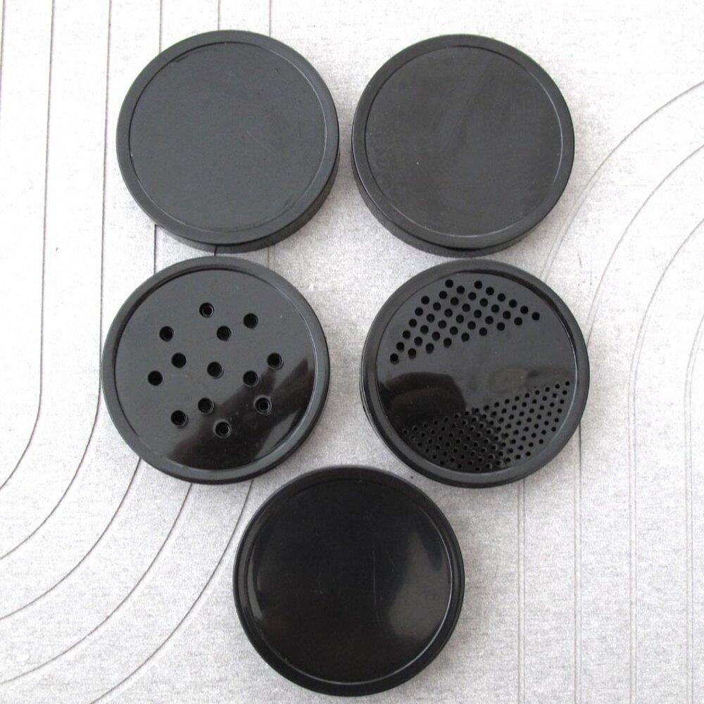 Magic Bullet Original set of 5 black replacement top lids for Magic Bullet